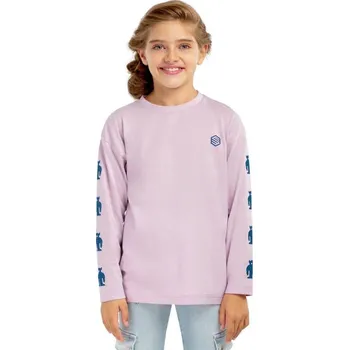 Dívčí tričko SIROKO Bavlněné dívčí tričko s dlouhým rukávem Bungee-G FIALOVÁ