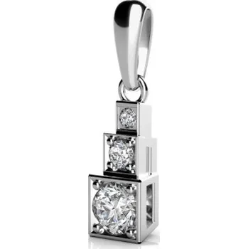 Přívěsek Couple, Originální přívěsek Liam, bílé zlato se zirkony, 585-68-2-0320.1B00.0.00.001.23