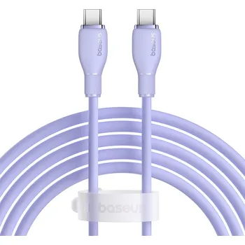 Datový kabel Baseus Pudding kabel USB-C - USB-C PD / 2m / 100W / fialový