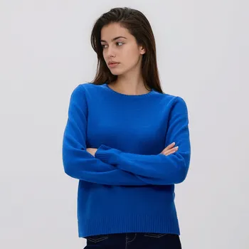 Dámský svetr Reserved - Vlněný svetr - kobaltově modrá - 143GS-47X - 143GS-47X-XL