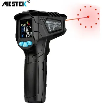 Domácí teploměr Mestek IR01D průmyslový bezkontaktní teploměr a vlhkoměr, 12bodová laserová indikace, -50/800°C