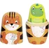 Dřevěná hračka Goki Matrjoška 5 ks Tygřík Tavi a jeho přátelé