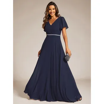 Dámské šaty Ever Pretty Plesové dlouhé šaty 11981 Barva: Tmavě modrá, Velikost: L / 40 / 08 / 12