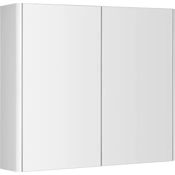 Zrcadlo Aqualine Deneb galerka 80 x 70 x 18 cm bílá mat DN080