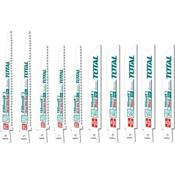 Sada nářadí TOTAL Sada řezacích plátků, 10ks, BiMetal TRSB1001