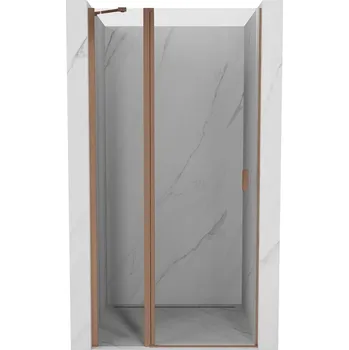 Mexen Otevírací sprchové dveře MIST (1d+1s) 70x200 cm 6mm broušená měď, průhledné, 8A4-070-000-65-00