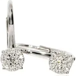 Zlatnictví Helios Náušnice bílé zlato s diamanty