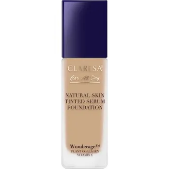 Přípravek na tvář Claresa NATURAL SKIN TINTED SERUM FOUNDATION CARE ALL DAY make-up-serum s přirozeným finišem 2WO Medium Olive, 32 ml