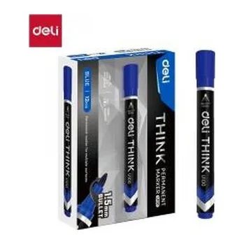 Set školních potřeb Marker permanentny okrągły 1,5mm niebieski (12szt)