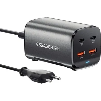 Essager Table Chargher 67W, GaN, 2xUSB-C + 2xUSB-A
