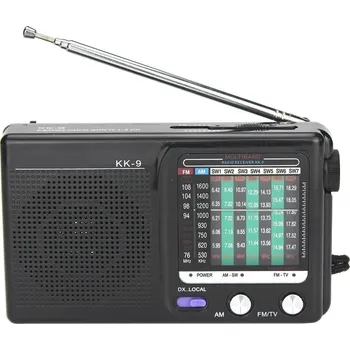 Bluetooth reproduktor Mobilly KK9, retro rádio, černá