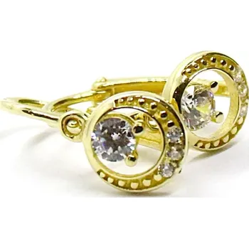 Náušnice Klenoty Budín Dětské zlaté náušnice se zirkony 585/1,28gr HK2372 (Klenoty Budín Dětské zlaté náušnice se zirkony 585/1,28gr HK2372)