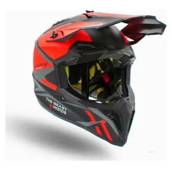Helma na motorku Přilba junior cross ASIX 127 - oranžová S