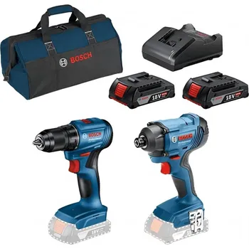 Sada nářadí BOSCH Sada 18V AKU nářadí (GDR + GSR + 2x akumulátor 2 Ah, nabíječka, taška) 0615990N3R