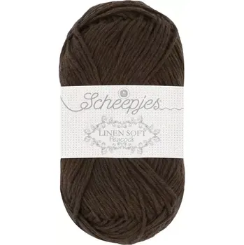 Příze Příze Scheepjes Linen Soft tmavá hnědá