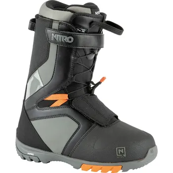 Boty na snowboard boty NITRO AGENT QLS black-charcoal Velikost: 290