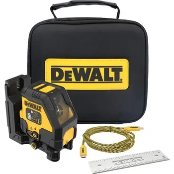 Měřící laser Dewalt USB křížový laser červený, dosah 50 m DCLE14201RB