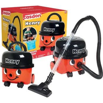 Dětský spotřebič Casdon dětský vysavač Henry s funkcí sání červený