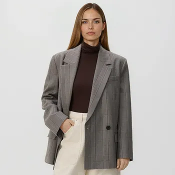 Dámské sako Reserved - Dvouřadé kostkované sako - vícebarevná - 293GF-MLC - 293GF-MLC-XS