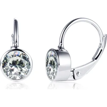 Náušnice NUBIS® Stříbrné náušnice s kulatými zirkony - NB-3533