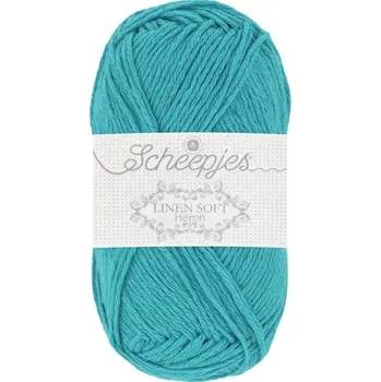 Příze Příze Scheepjes Linen Soft tyrkysově modrá