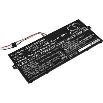 Baterie k notebooku Baterie pro Acer Chromebook Spin 311, Spin 1, Swift 5 Pro, Travelmate a další, 4800 mAh, Li-Ion