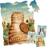 Mideer kreativní puzzle - Portrét kočky s houslemi