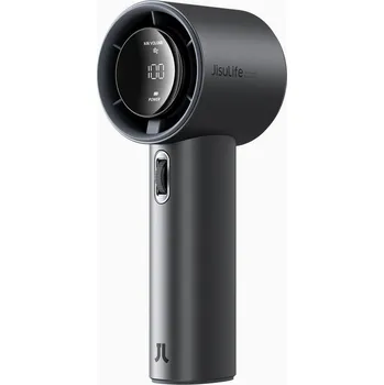 Domácí ventilátor JisuLife Pro 1S, přenosný ventilátor s LED displejem, 100 rychlostí, šedá, doprava ZDARMA!