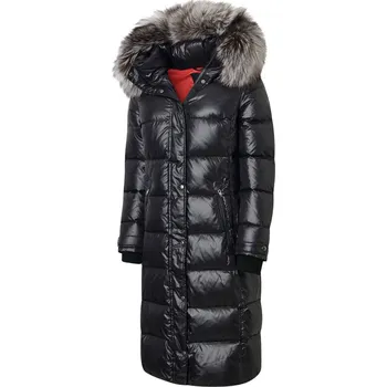 ROCKANDBLUE FARROW FX COAT 110 cm - Péřový kabát s liškou 42