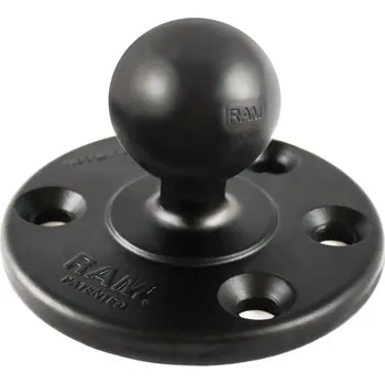 RAM Mounts kruhový úchyt o průměru 93mm s 3 otvory po 120° s kulovým 1,5" čepem, RAM-240U, doprava ZDARMA!