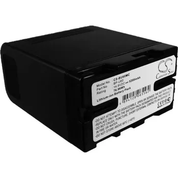 Baterie pro Sony Hd422, Pmw-100 / -200 / -Ex1/ -F3, a další, 5200 mAh, Li-Ion, doprava ZDARMA!