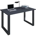 VCM Stůl Lona 140x50 U-nohy, bílý 486961