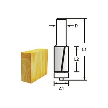 Frézka MAKITA Drážkovací fréza 2 břit stopka 8 mm,12,7x26x69 mm D-47743