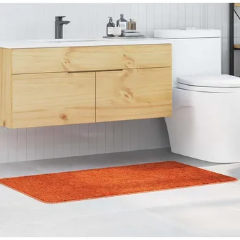 Koupelnová předložka vidaXL Protiskluzová podložka do vany Oranžová 70 x 120 cm PP [4019851]