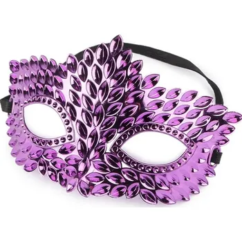 Karnevalová maska Stoklasa Škraboška karnevalová fialová