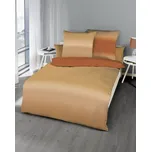 Povlečení bavlněný satén KAEPPEL Illusion šafránové 140x200, 70x90 cm