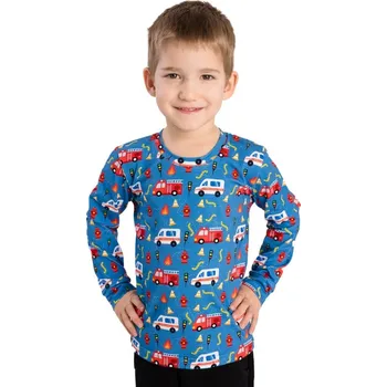 BETTY MODE Dětské tričko dlouhý rukáv, sanitka, hasiči Velikost: 104