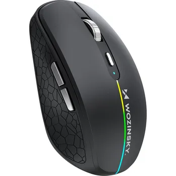Wozinsky WMGK-1132 RGB podsvícená bezdrátová myš k počítači, dobíjecí / DPI 1600