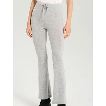 Dámské kalhoty Sinsay - Kalhoty flare - šedá - 473FJ-09M - 473FJ-09M-XL