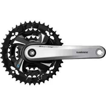 Klika na kolo Shimano Tourney FC-TX801 42/32/22 kliky bez krytu stříbrná