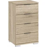 Úzká zásuvková komoda Primera dub sonoma