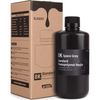 ELEGOO 8K Standard Resin 1kg, vesmírně šedá