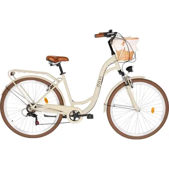 DAVI Dámské kolo Davi Maria Aluminium 28", 7 rychlostí, 160-185 cm BÍLÁ|KAŠTANOVÁ 2025