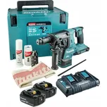 Makita Aku kladivo s výměnným sklíčidlem Li-ion LXT 2x18V/5,0Ah, Makpac DHR281PT2J