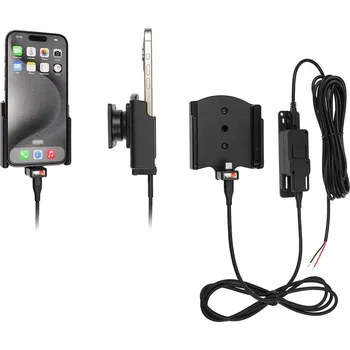 Brodit držák do auta na Apple iPhone 15 Pro/iPhone 15 bez pouzdra, se skrytým nabíjením, doprava ZDARMA!
