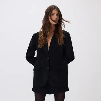 Dámské sako Reserved - Jednořadý blejzr - černý - 543GG-99X - 543GG-99X-L