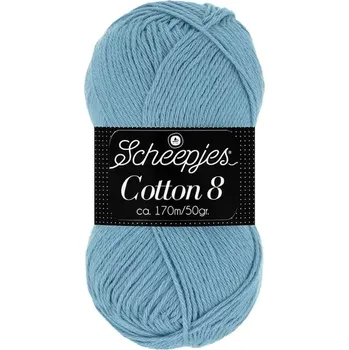 Příze Příze Scheepjes Cotton 8 středně modrá