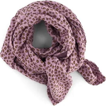Šátek ROSE IN APRIL Mušelínový šátek BIANCA Mini - Leopard Lilac