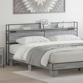 vidaXL Úložné čelo postele s čelo Šedá sonoma 180 cm Kompozitní dřevo [859658]