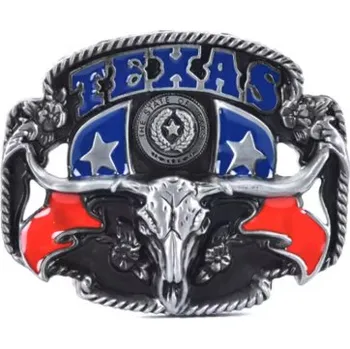 Opasek Přezka na pásek Rocka Texas Skull Buckle